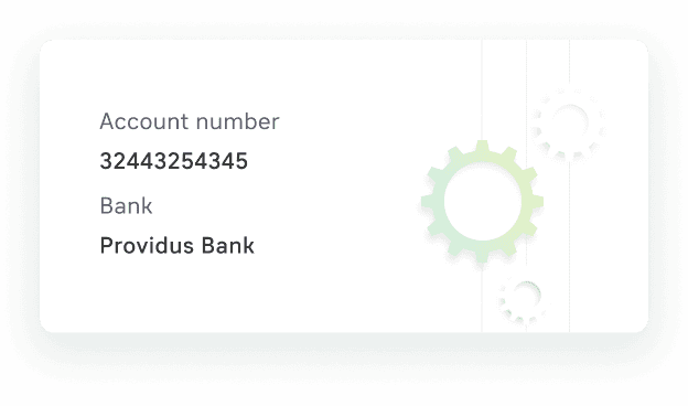 Receive by sending your virtual account number